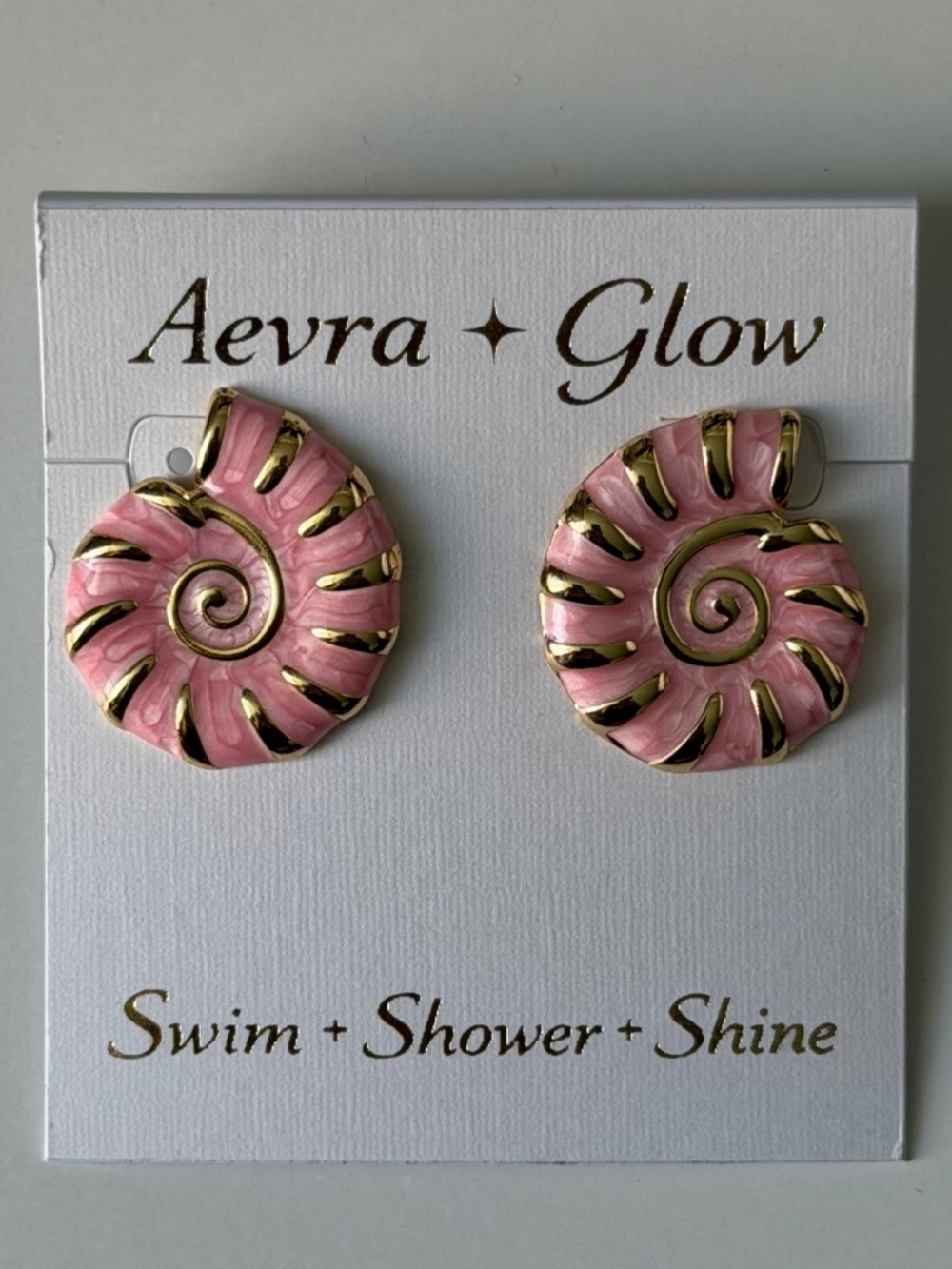 Pink Seashell Earrings